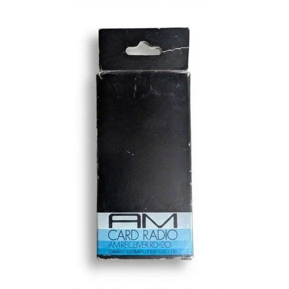 Vintage Casio AM Card Radio AM Receiver RD-20, Original Box, Headphones, Working - Picture 7 of 7